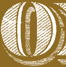 the o from a one dollar bill