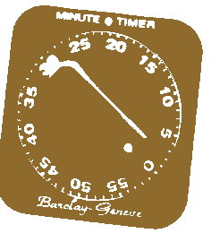 it's a minute timer!