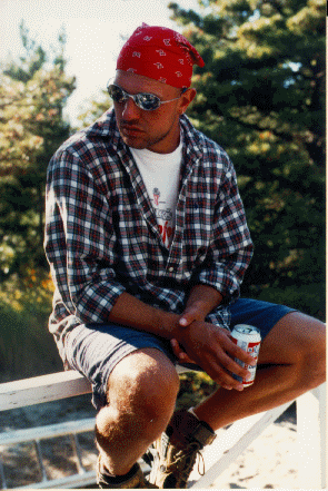 dramatic image of prominent staff member's hunky boyfriend