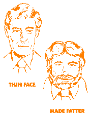 Thin person made fat